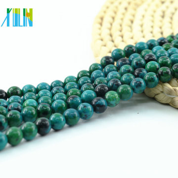 Qualitäts-Azurit Chrysokoll-natürlicher Edelstein bördelt blauen grünen Jaspis, L-0095